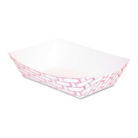 Boardwalk Paper Food Baskets, 4 Oz. Capacity, Red/White BWK 30LAG025
